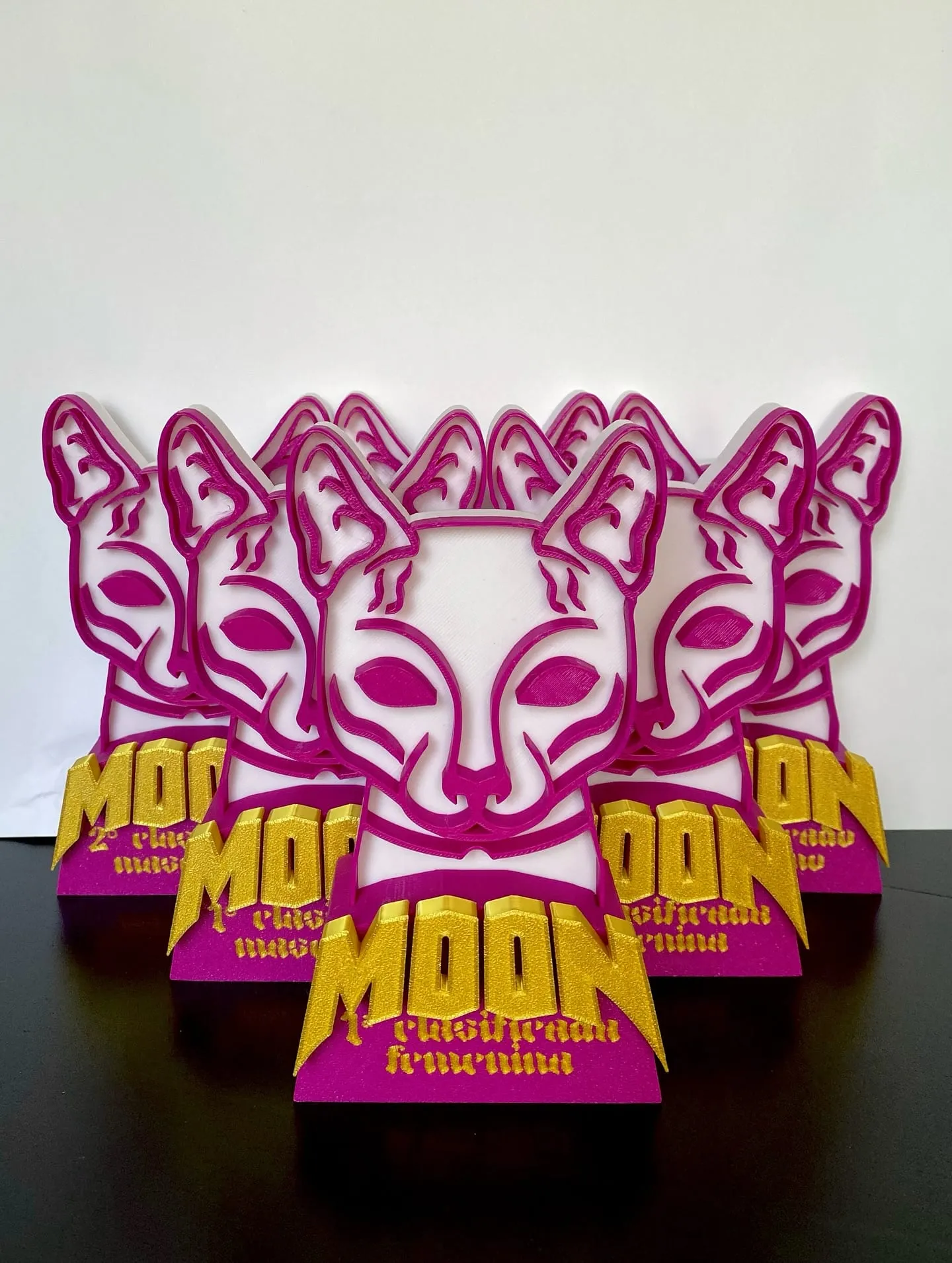 Trofeos 3D personalizados Moon Showdown