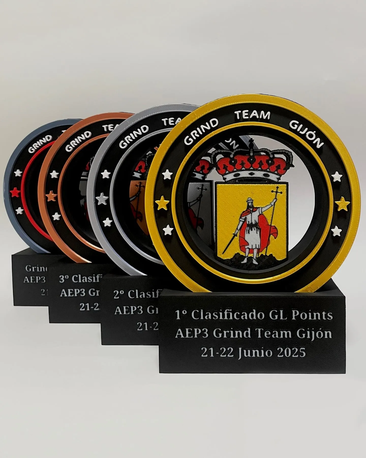Trofeos y medallas 3d personalizados