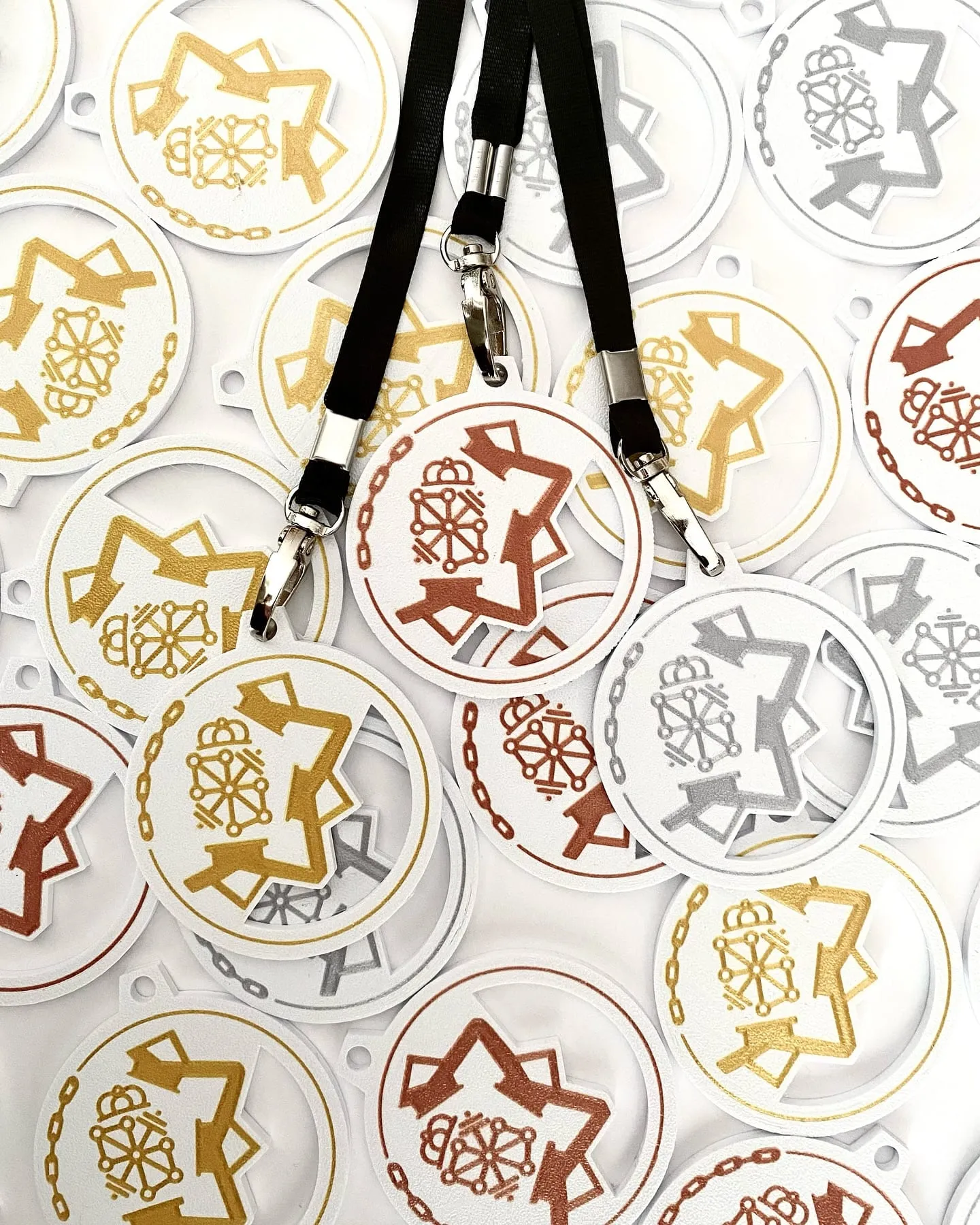 Medallas 3D doradas personalizadas
